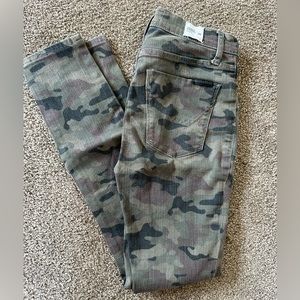 Hudson camo high waist Barbara jeans